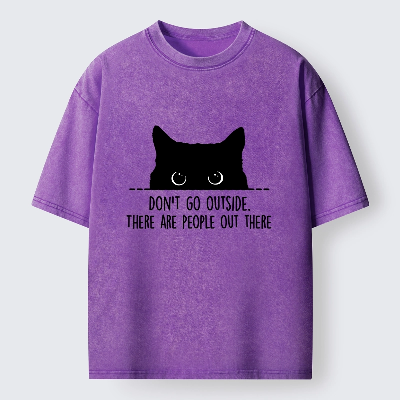 Tokyo-Tiger Avoid Human Crowds Washed T-Shirt