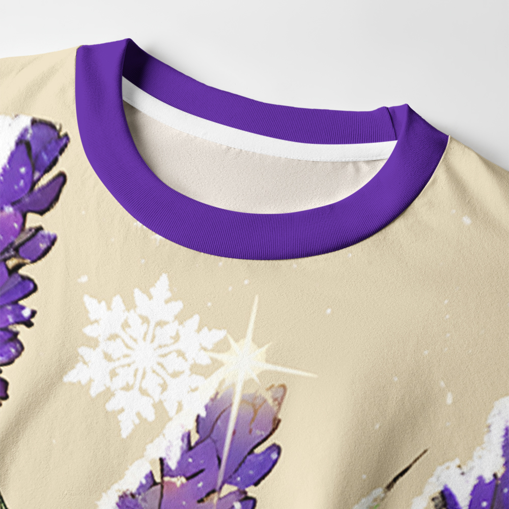 Tokyo-Tiger Japanese Lavender Eco-Friendly Long Sleeve T-Shirt