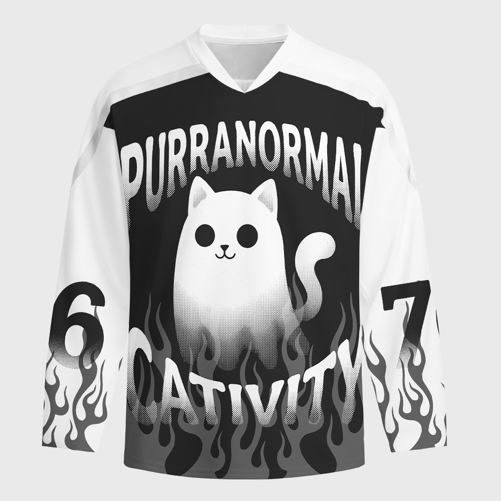 Tokyo-Tiger Purranormal Cativity Long-Sleeve Hockey Jersey