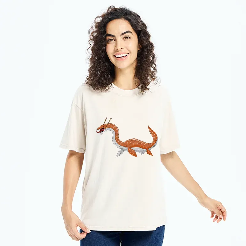 Tokyo-Tiger Sushi Monster Washed T-Shirt