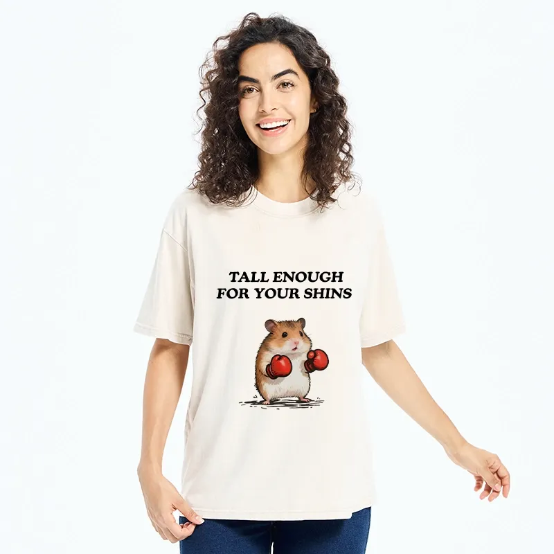 Tokyo-Tiger Meme Hamster With Boxing Gloves Washed T-Shirt