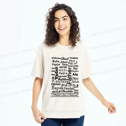 Tokyo-Tiger World's Name For Father Washed T-Shirt