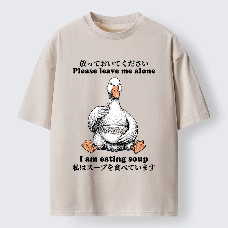 Tokyo‑Tiger Funny Soup Duck Meme Washed T‑Shirt Sale