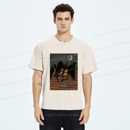 Tokyo-Tiger Mothman In Moonlight Washed T-Shirt