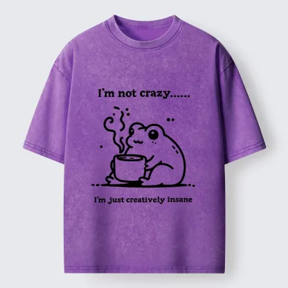 Tokyo‑Tiger Crazy Frog Meme Washed T‑Shirt