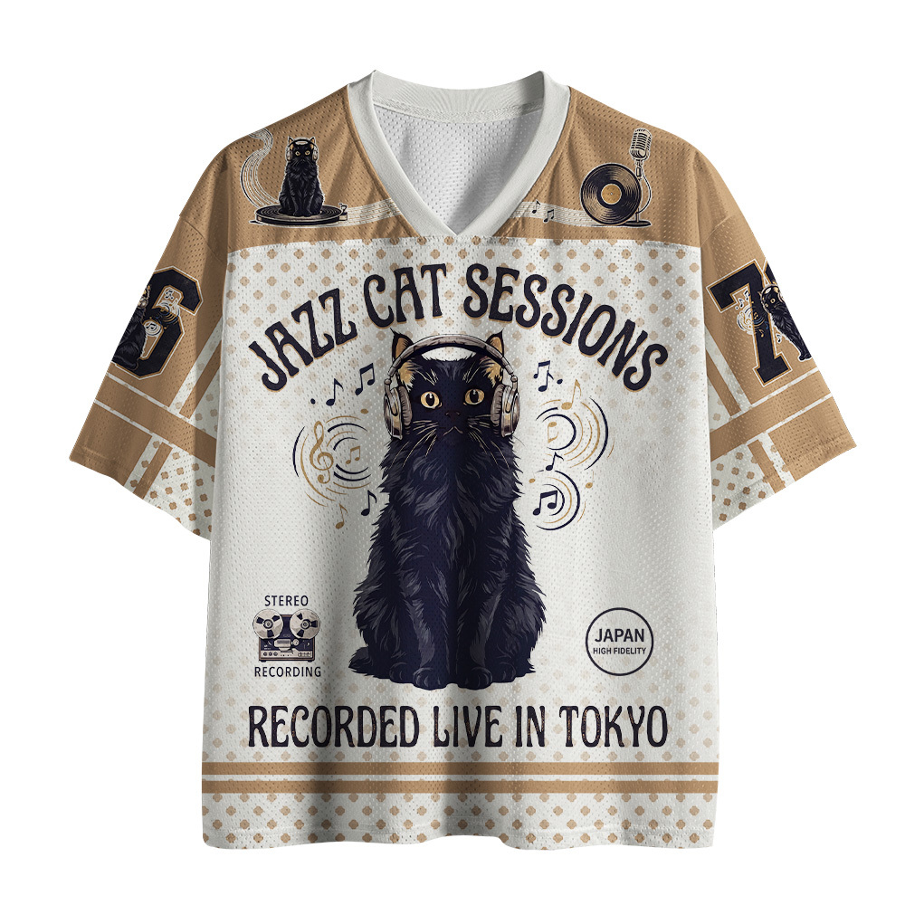 Tokyo-Tiger Jazz Cat Sessions Mesh Jersey