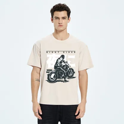Tokyo-Tiger Motorcyclist Japanese Washed T-Shirt