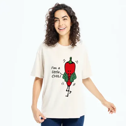 Tokyo-Tiger Little Chili Funny Washed T-Shirt