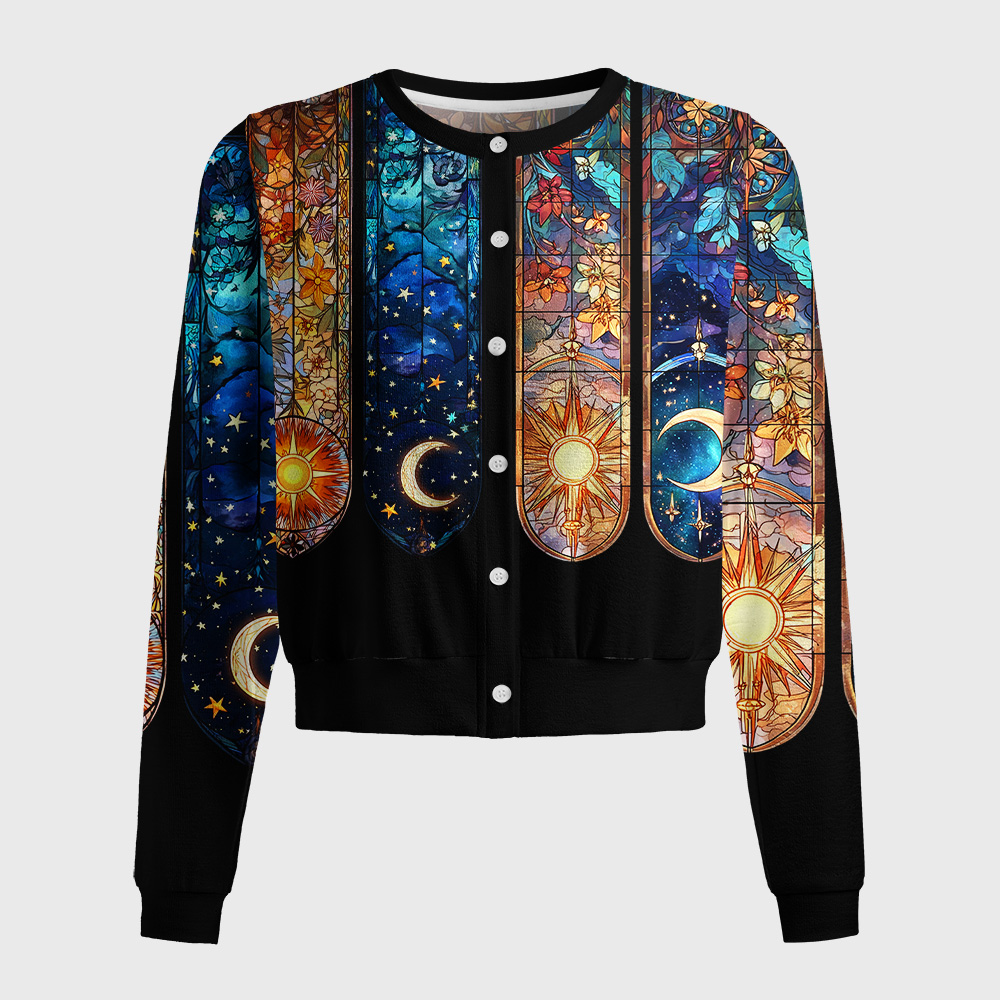 Tokyo-Tiger Sanctum of Sun, Moon, and Stars Women's Lightweight Cardigan
