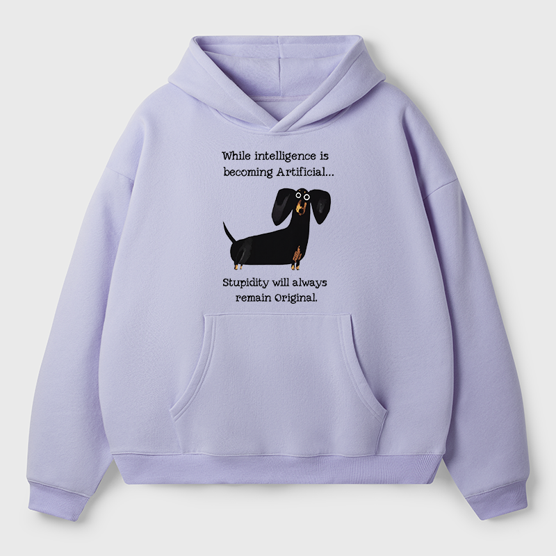 Tokyo-Tiger Dachshund Real Humor Funny Meme Adult Fleece Hoodie