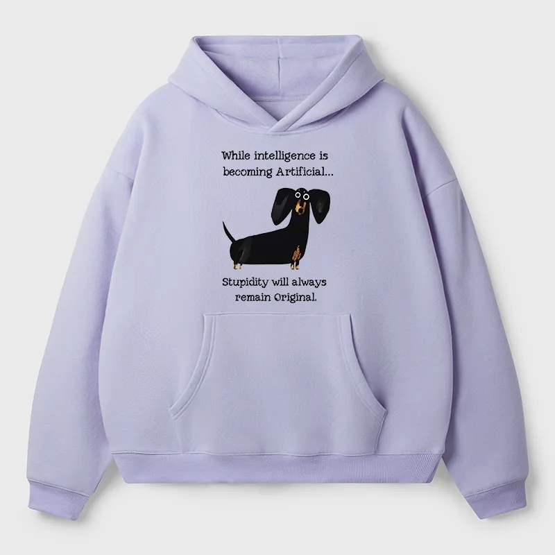 Tokyo-Tiger Dachshund Real Humor Funny Meme Adult Fleece Hoodie
