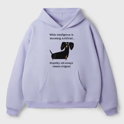 Tokyo-Tiger Dachshund Real Humor Funny Meme Adult Fleece Hoodie