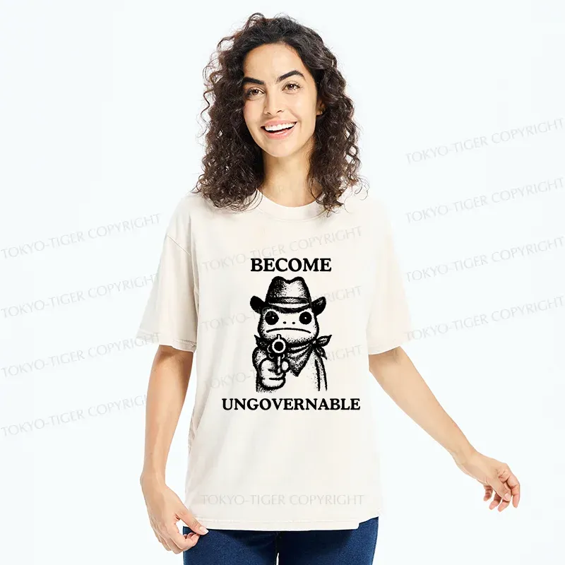 Tokyo-Tiger Frog Is Targeting You Washed T-Shirt