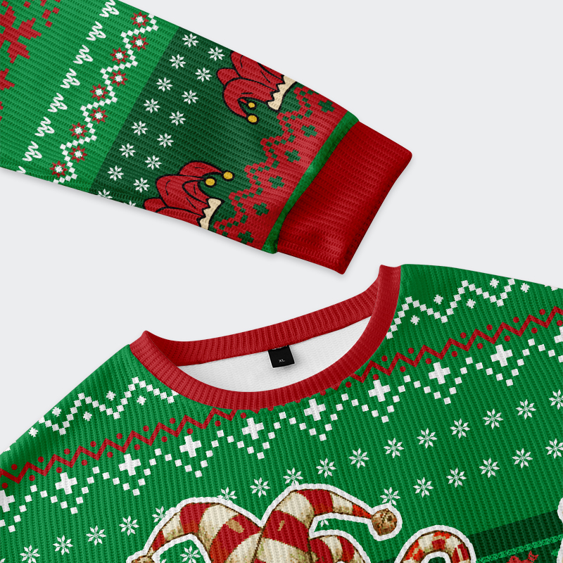 Tokyo-Tiger Frog Making Soup Christmas Ugly Sweatshirt