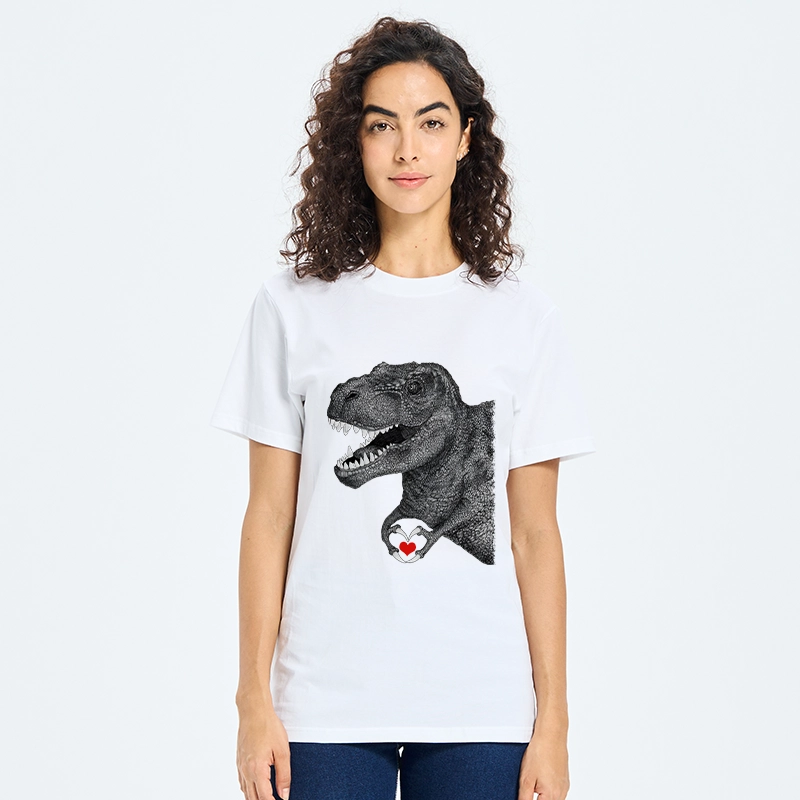 Tokyo-Tiger Dinosaur Making A Heart Shape Classic T-Shirt