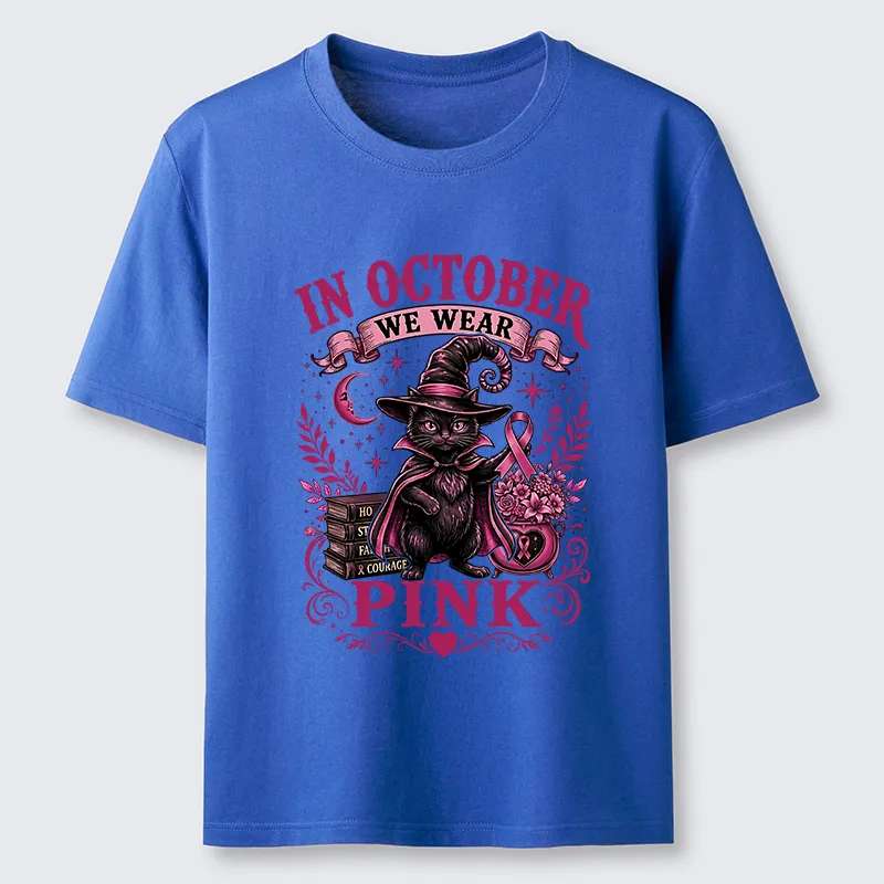 Tokyo-Tiger Witch Cat Breast Cancer Awareness Classic T-Shirt
