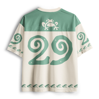 Tokyo-Tiger Funny Spooky Frog Pumpkin Halloween Mesh Jersey