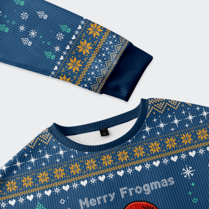 Tokyo-Tiger Funny Frogmas Mischief Ugly Sweater