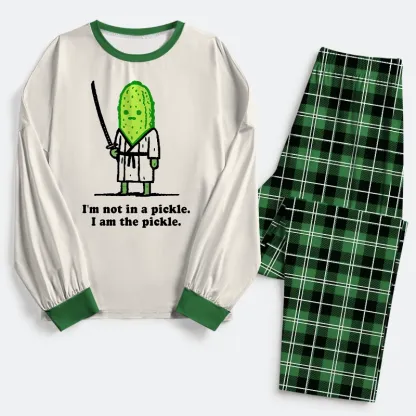 Tokyo-Tiger Funny Cucumber Samurai Family Pajama Sets