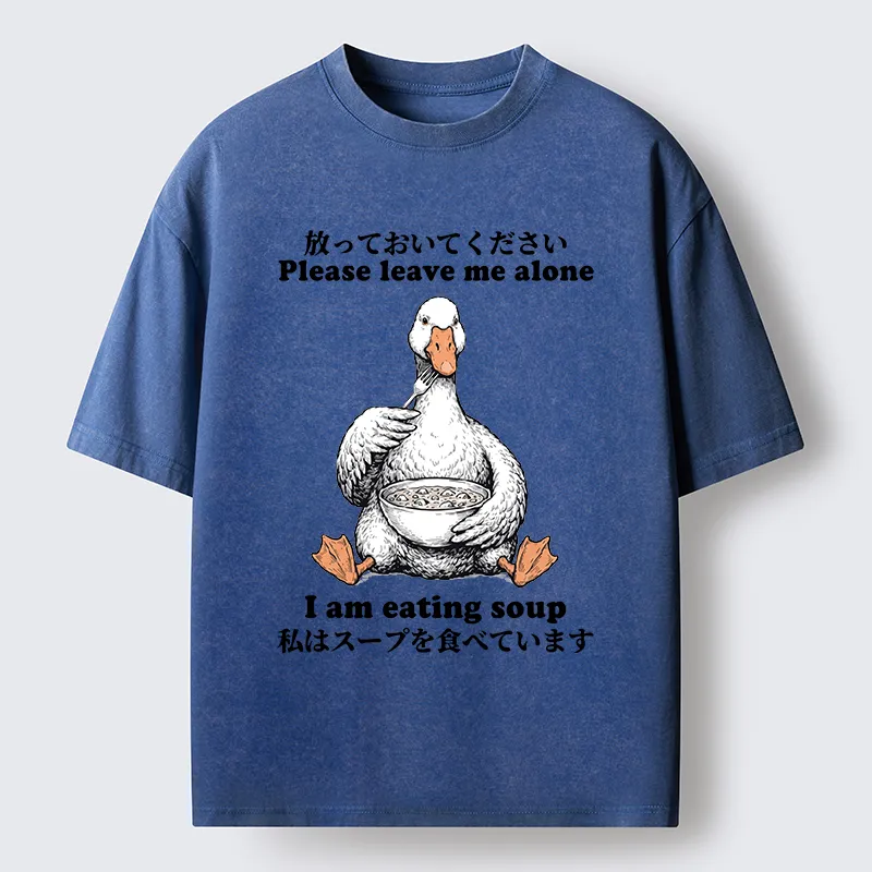 Tokyo-Tiger Funny Soup Duck Meme Washed T-Shirt
