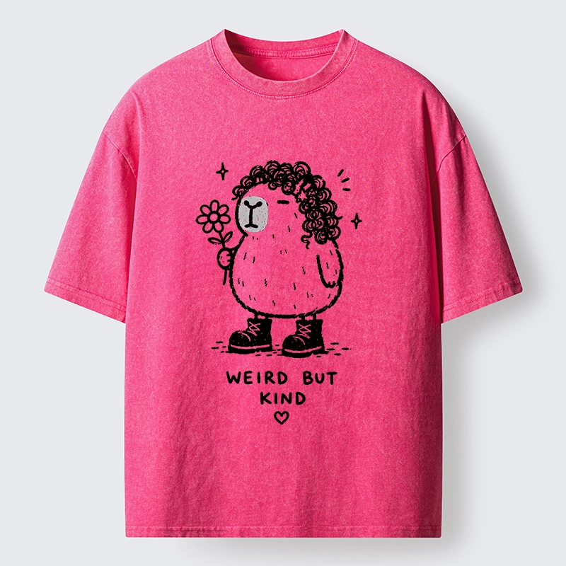 Tokyo-Tiger Weird But Kind Capybara Washed T-Shirt
