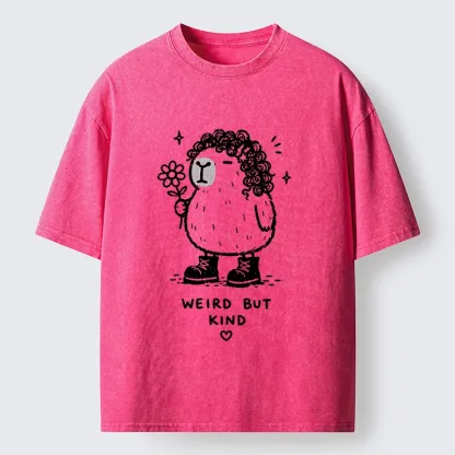 Tokyo-Tiger Weird But Kind Capybara Washed T-Shirt