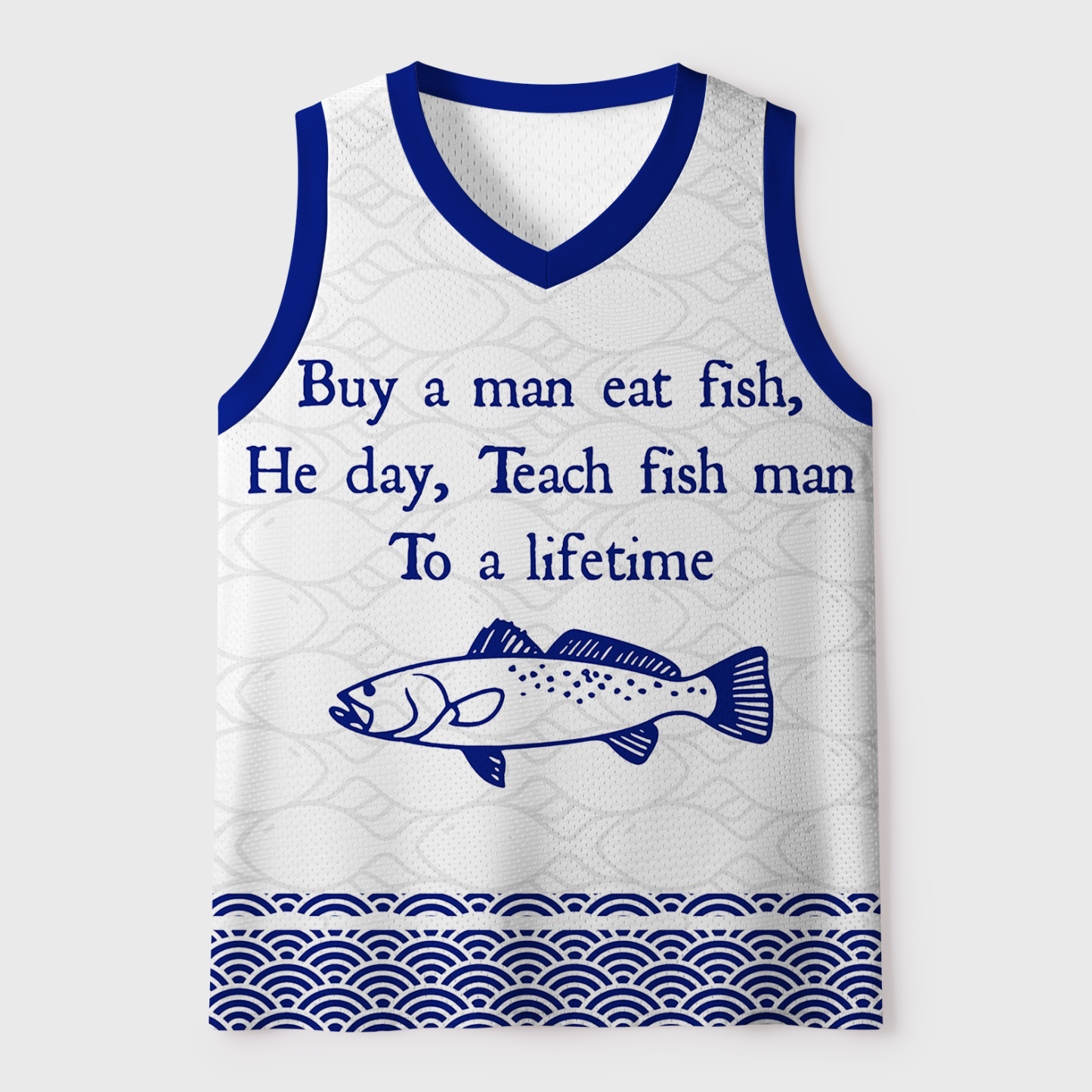 Tokyo-Tiger The "Fish Man" Meme Mesh Tank Top