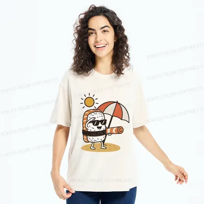 Tokyo-Tiger Summer Sushi Washed T-Shirt