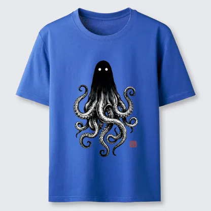Tokyo-Tiger Spooky Ghost Octopus Classic T-Shirt