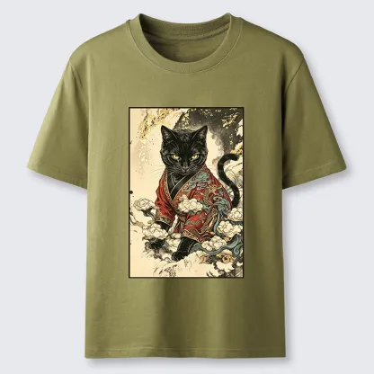 Tokyo-Tiger Traditional Robe Cat Art Classic T-Shirt