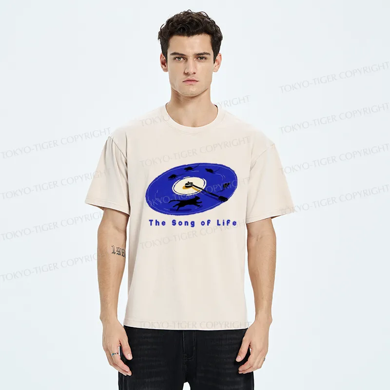 Tokyo-Tiger The Song Of Life Washed T-Shirt