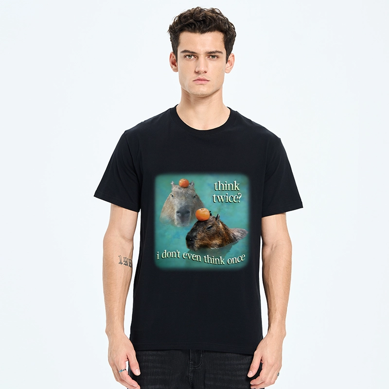 Tokyo-Tiger Capybara Think Twice Funny Meme Classic T-Shirt