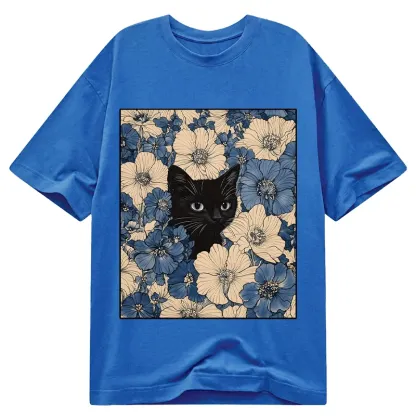 Tokyo-Tiger Cat In The Flowers Classic T-Shirt