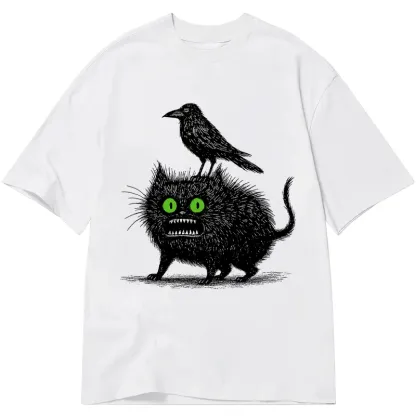 Tokyo-Tiger Crow And Black Cat Classic T-Shirt