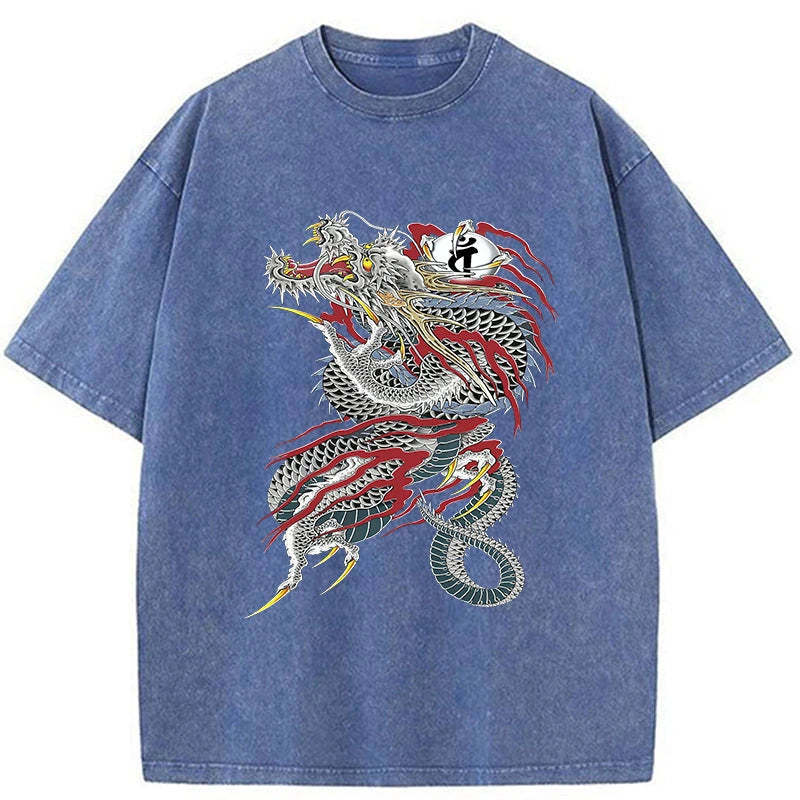 Tokyo-Tiger Dragon of Dojima Washed T-Shirt