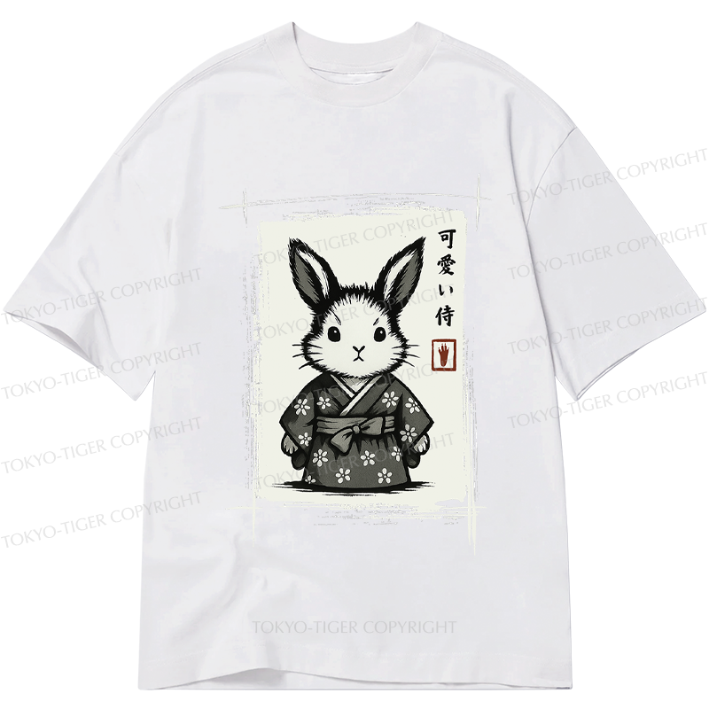 Tokyo-Tiger Woodcut Bunny Classic T-Shirt