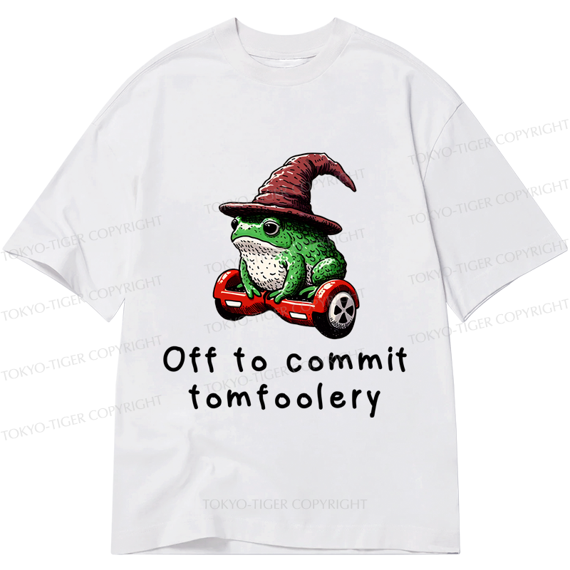 Tokyo-Tiger Japanese Frog Riding A Balance Scooter Classic T-Shirt