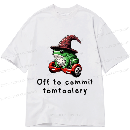 Tokyo-Tiger Japanese Frog Riding A Balance Scooter Classic T-Shirt