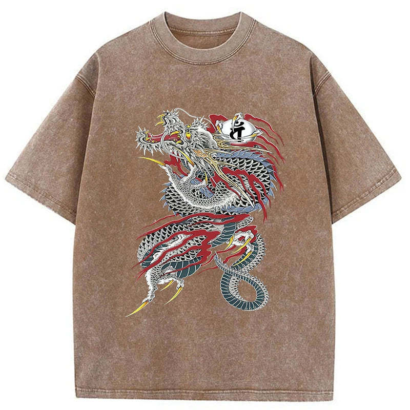Tokyo-Tiger Dragon of Dojima Washed T-Shirt
