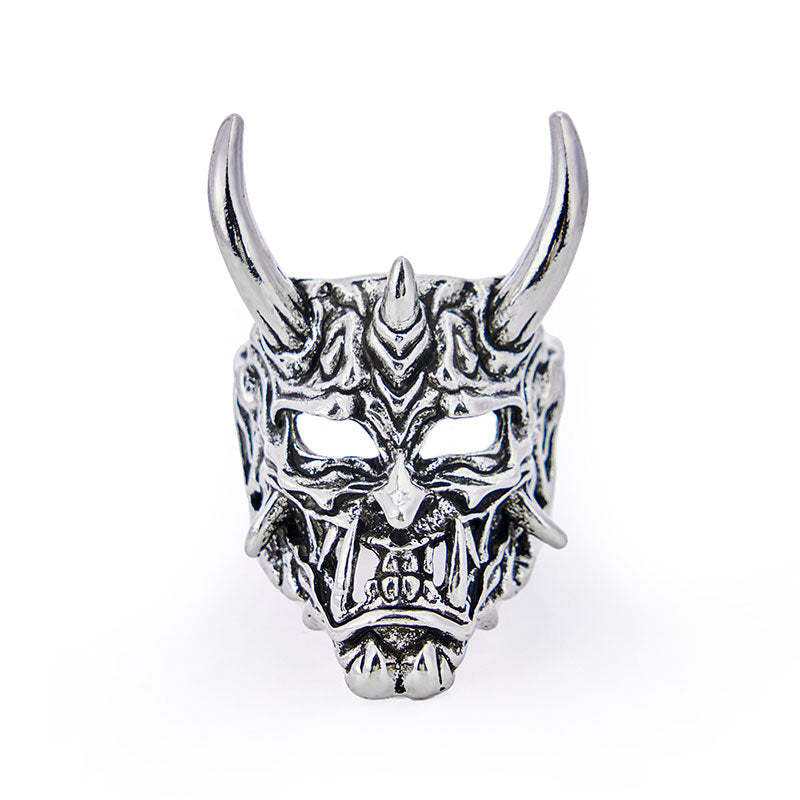 Tokyo-Tiger Oni Mask Retro Japanese Ring