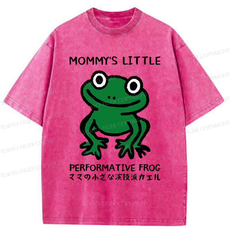 Tokyo-Tiger Mommy's Little Performative Frog Washed T-Shirt