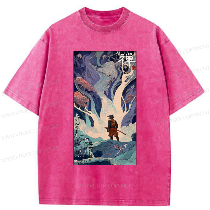 Tokyo-Tiger Following The Heart Into Nature Washed T-Shirt