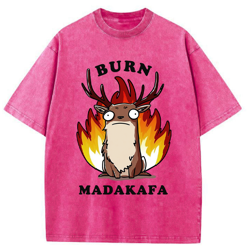 Tokyo-Tiger I’m Fine. Just a Little on Fire Washed T-Shirt