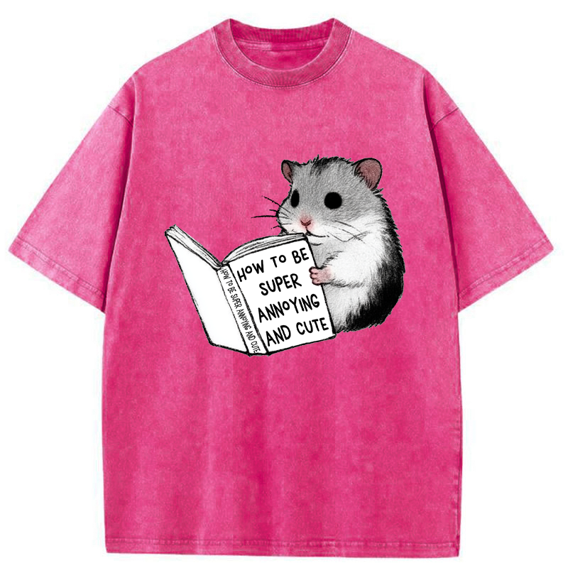 Tokyo-Tiger Hamster Life Hacks Washed T-Shirt