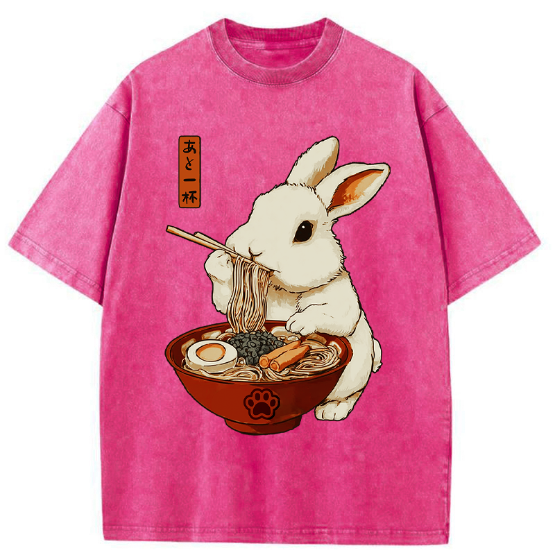 Tokyo-Tiger Bunny:One More Bowl, Please! Washed T-Shirt