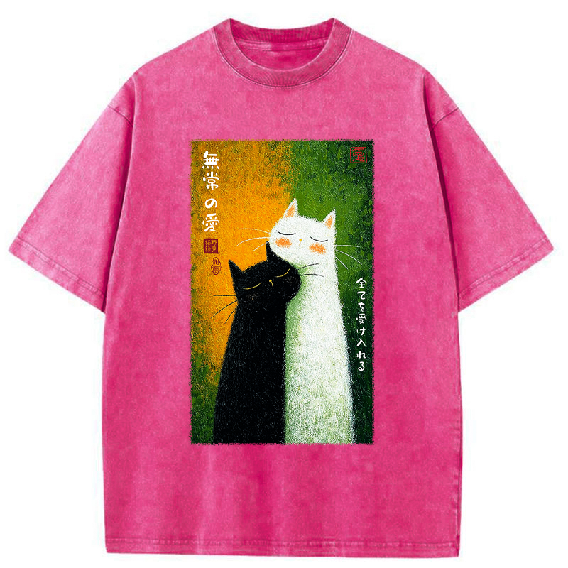 Tokyo-Tiger All Embraced by Transient Love Washed T-Shirt