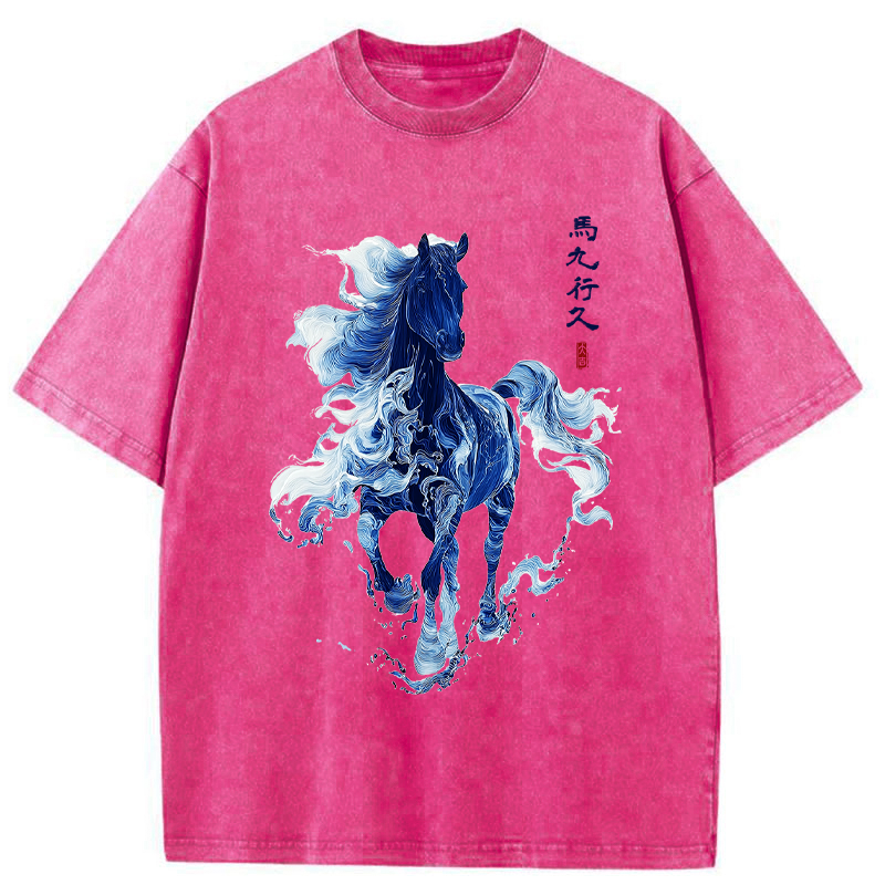 Tokyo-Tiger Everything goes smoothly Washed T-Shirt
