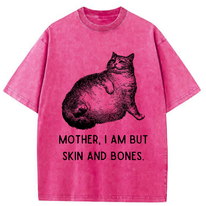 Tokyo-Tiger Skin & Bones Cat Washed T-Shirt