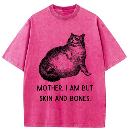 Tokyo-Tiger Skin & Bones Cat Washed T-Shirt