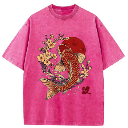 Tokyo-Tiger Luck of the Koi Washed T-Shirt